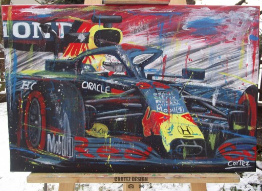 Zdjęcie oferty: Obraz Max Verstappen Red Bull Racing 40x60 akryl 