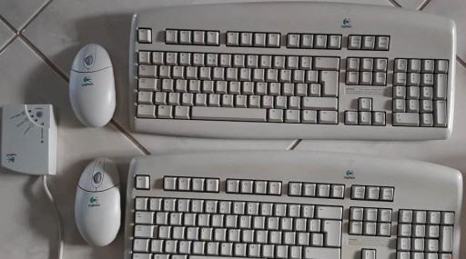 Zdjęcie oferty: Logitech, klawiatura myszka vintage retro keyboard