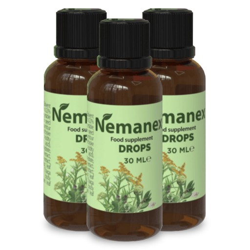 Zdjęcie oferty: 3x NEMANEX - KROPLE NA OCZYSZCZENIE ORGANIZMU 30ml