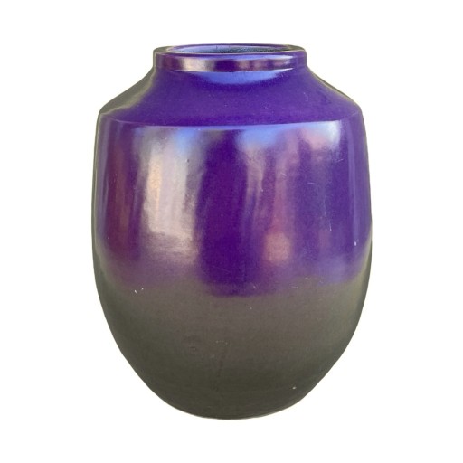 Zdjęcie oferty: Ceramiczny wazon, fioletowy, Niemcy, lata 70.