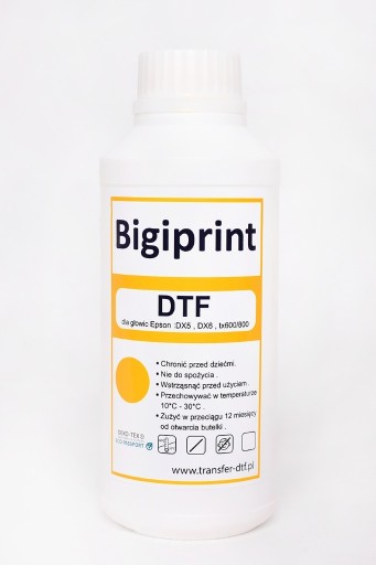 Zdjęcie oferty: Atrament DTF YELLOW 500 g