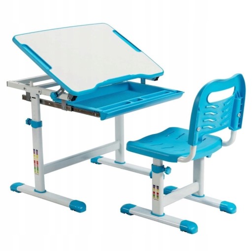 Zdjęcie oferty: Zestaw biurko i krzesło dla dzieci z regulacją