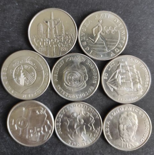 Zdjęcie oferty: Zestaw monet 8 sztuk PRL i RP - różne