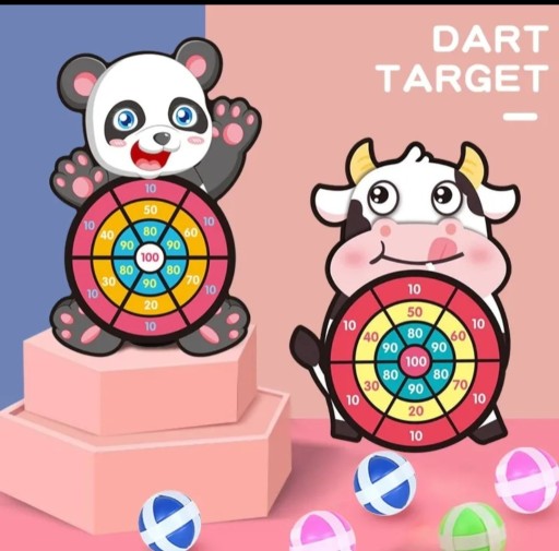 Zdjęcie oferty: Tarcza do darta z krową i pandą