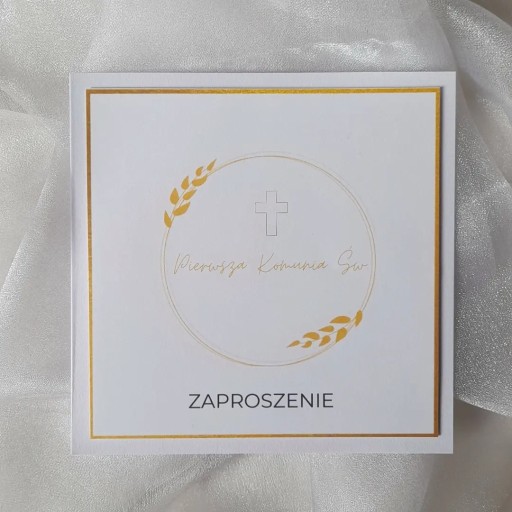 Zdjęcie oferty: Zaproszenia komunijne, personalizowane.