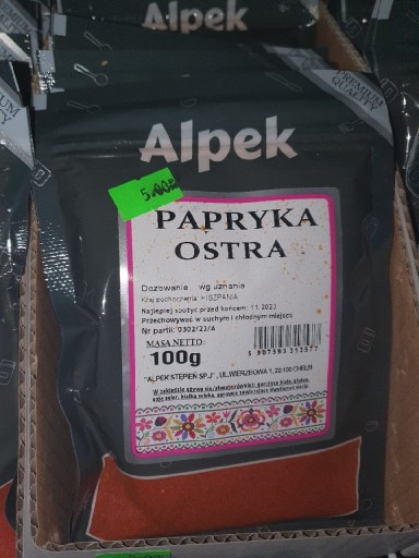 Zdjęcie oferty: Papryka ostra 100 G