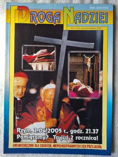 Zdjęcie oferty: "Droga nadziei"- czasopisma religijne 2006/2007
