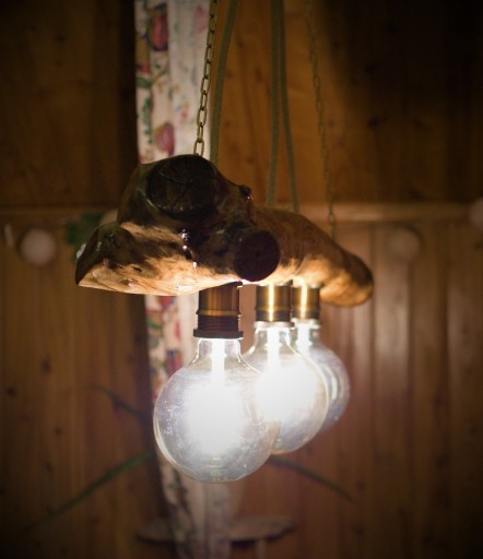 Zdjęcie oferty: Lampa drewniana, sufitowa|Rękodzieło|Unikat| 