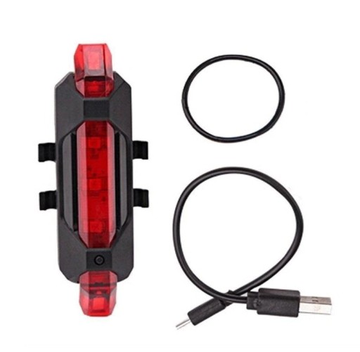 Zdjęcie oferty: Lampka rowerowa tylna LED USB czerwona 