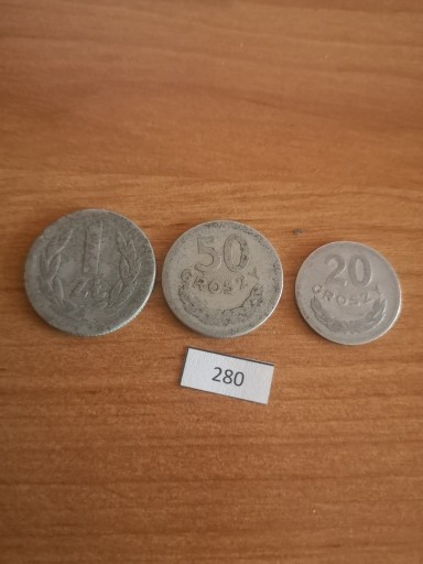 Zdjęcie oferty: 20 groszy, 50 gr i 1 zł      1949 r. (280)