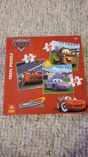 Zdjęcie oferty: Puzzle Auta Cars Trefl 106 elementów 3w1