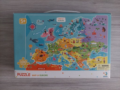 Zdjęcie oferty: DODO Puzzle Mapa Europy 100 el Duże