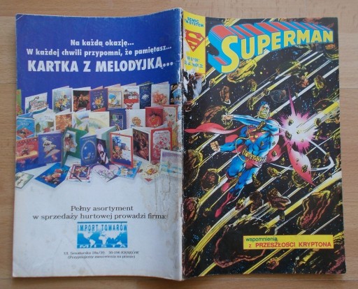 Zdjęcie oferty: SUPERMAN nr 6/1991 Wspomnienia z Kryptona TM Semic