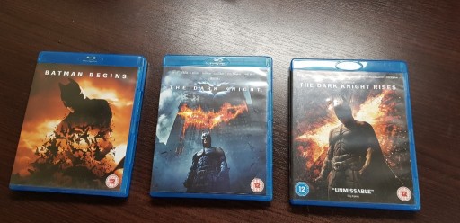 Zdjęcie oferty: Blu-Ray Trylogia Mrocznego Rycerza wersja EN