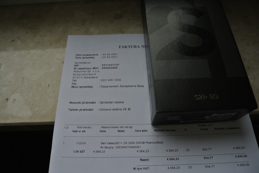 Zdjęcie oferty: Samsung Galaxy S21+ 5G 8GB 256GB Phantom Black