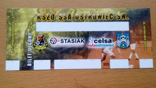 Zdjęcie oferty: Bilet KSZO Ostrowiec Świętokrzyski