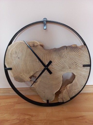 Zdjęcie oferty: Drewniany zegar ścienny loft - handmade