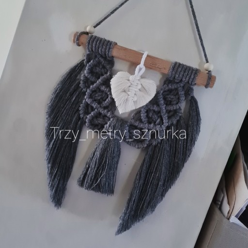 Zdjęcie oferty: Makrama skrzydła na kiju sznurek handmade