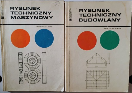 Zdjęcie oferty: Rysunek techniczny budowlany i maszynowy 2 książki