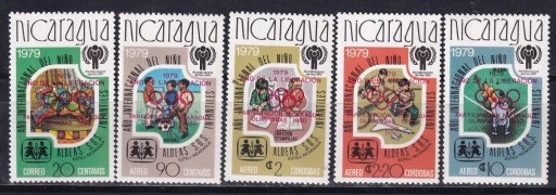 Zdjęcie oferty: Nikaragua 1980** cena 29,90 zł kat.68€ - czerwony nadruk