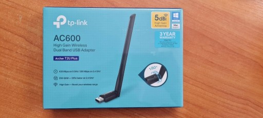 Zdjęcie oferty: Karta sieciowa TP-LINK T2U Plus 2.4G/5G usb nowa !