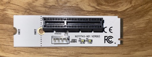 Zdjęcie oferty: Adapter ngff to PCI-E 4x