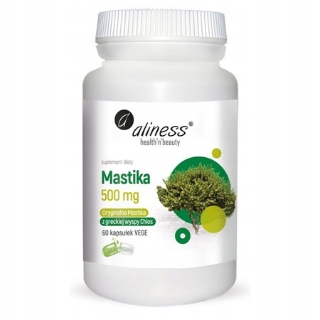 Zdjęcie oferty: Mastika 500mg Aliness 60 kaps. VEGE