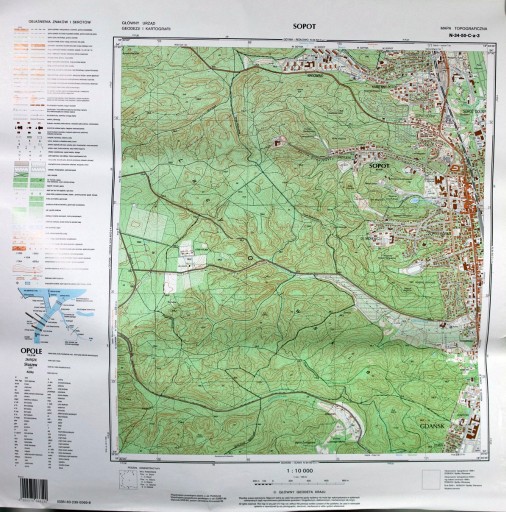 Zdjęcie oferty: Mapa 1:10 000. Gdynia - Chylonia, ...Redłowo, inne