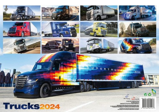 Zdjęcie oferty: Kalendarz Trucks 2024 Calendar ciężarówki 30x42