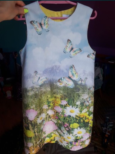 Zdjęcie oferty: Sukienka Marks&Spencer 7-8 lat kwiaty motyle łąka