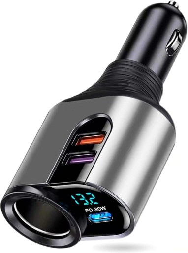 Zdjęcie oferty: ładowarka samochodowa rozdzielacz USB  12 V 24 V 127 W  USB C