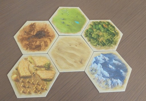 Zdjęcie oferty: Catan elementy na sztuki Pole lądu hex