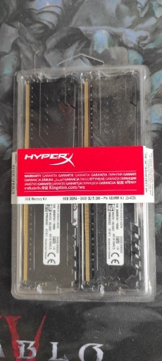 Zdjęcie oferty: Pamięć RAM DDR4 HyperX 8 GB 2x4GB