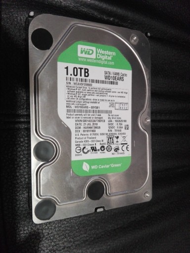 Zdjęcie oferty: Dysk HDD WD Caviar Green 1 TB 3.5" SATA