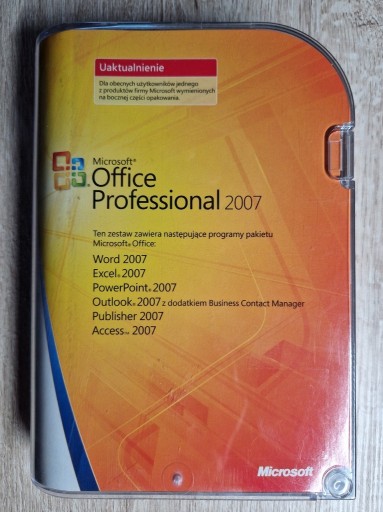 Zdjęcie oferty: Microsoft Office 2007 Professional BOX