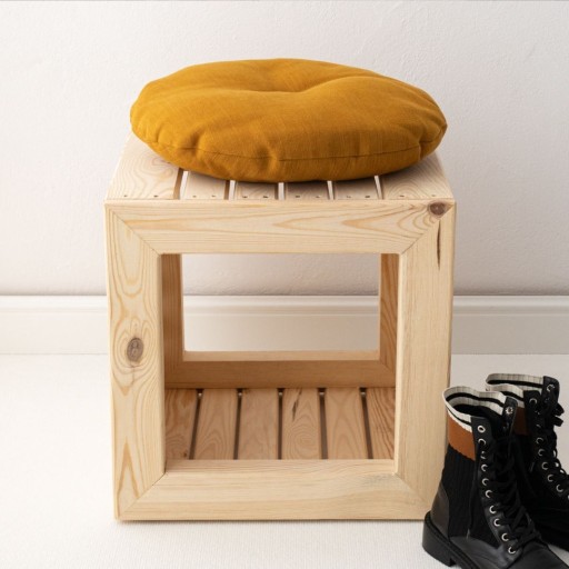 Zdjęcie oferty: Krzesło drewniane, pufa, stołek, siedzisko sosnowe