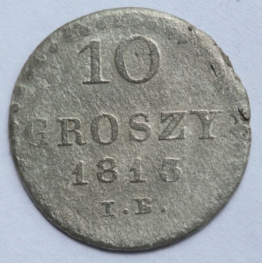Zdjęcie oferty: 10 groszy 1813, IB, Księstwo Warszawskie