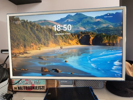 Zdjęcie oferty: Monitor Samsung LED 24 cale. Biały, świetny stan. 