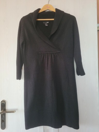Zdjęcie oferty: Sukienka z dzianiny czarna H&M