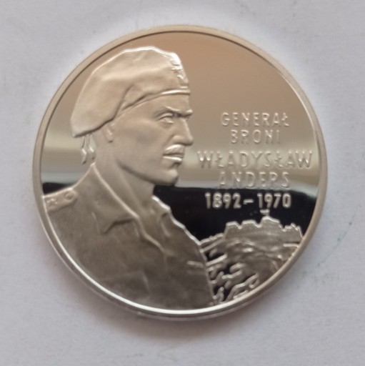 Zdjęcie oferty: 10zł 2002r, Generał Anders , Mennicza