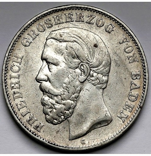 Zdjęcie oferty: Moneta Cesarstwo Niemiec 5 marek 1876rG