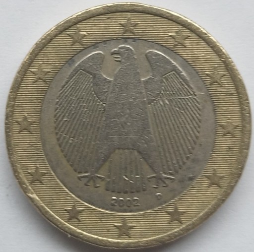 Zdjęcie oferty: Niemcy, 1 Euro, 2002, Stuttgart