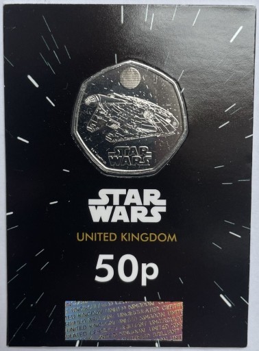 Zdjęcie oferty: STAR WARS 50p Falcon Millenium 2024 ANGLIA UNC