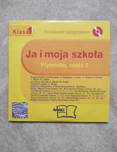 Zdjęcie oferty: Ja i moja szkoła - płyta CD - klasa 1 , część 2