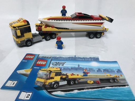 Zdjęcie oferty: LEGO City 4641 Transporter motorówki