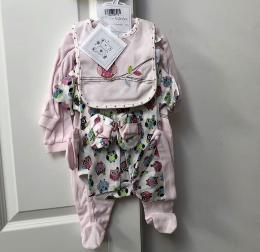 Zdjęcie oferty: Nowy zestaw 8-pak 3-6 msc 68 cm body pajacyk sowy