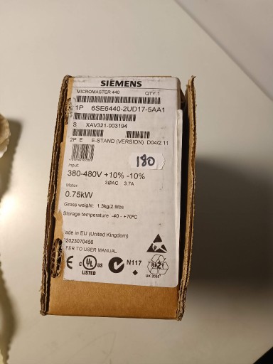 Zdjęcie oferty: 6SE6440-2UD217-5AA1 MICROMASTER 440 FALOWNIK