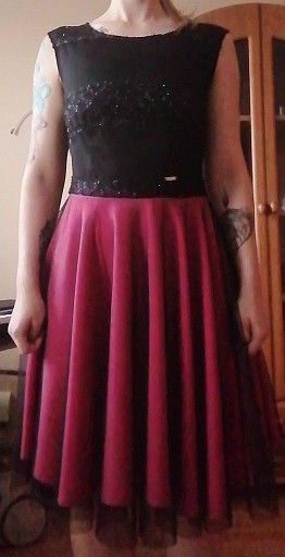 Zdjęcie oferty: Sukienka czarno-różowa 