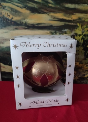 Zdjęcie oferty: BOMBKA REKODZIELO TOPAZ Merry Christmas hand made