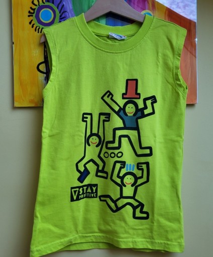 Zdjęcie oferty: Coccodrillo t-shirt 122 bez rękawów lato limonka